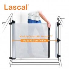LASCAL Kiddy Guard Avant Baby Safety Gate| 2 Side Bannister (Staircase) | Up to 120cm